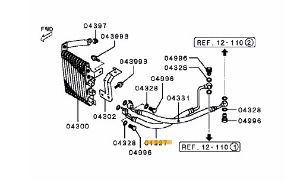 Hose oil cooler feed Evo 6