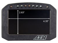 AEM: CD-5 Carbon FLAT Panel Digital Dash Displays (5 Inch)