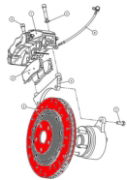 Alcon: Front 365mm Race Disc & Bell Assembly: Evo IV - X