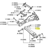 Plate, rear suspension