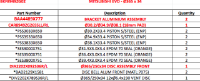 EVO FRONT RACE KIT SPARES