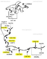 Handbrake Cable Bolts : Evo 4-6 GSR & RS 