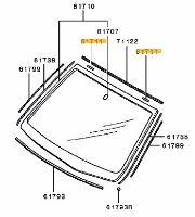 Stopper windshield glass