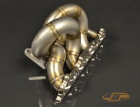 JM Fabrications: Pro Stock High Flow - Tubular Exhaust Manifold: Evo IV - IX (Stock Fit Turbos)