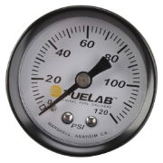 FUELAB: EFI FUEL PRESSURE GAUGE: 0-120 PSI