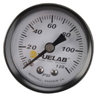 FUELAB: EFI FUEL PRESSURE GAUGE: 0-120 PSI