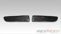 Rexpeed Carbon Rear Bumper Inserts - Evo X