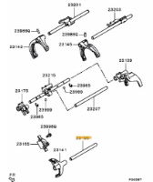Reverse gear selector shaft