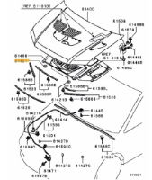 Clip, hood insulator Evo 4-7