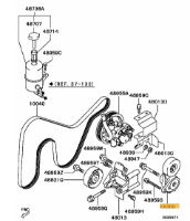 Auxillary Belt Tensioner Evo 4-6