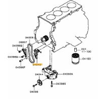 Tensioner,engine oil pump chain Evo X