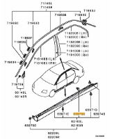 Side Skirt Clip Evo 4-6 14P/C