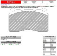 Ferodo: DS3000: Front Brake Pad Set: Evo 5-10 GSR / Std Brembo Calliper