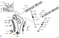 Guide,timing chain tension side Evo X