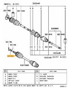 Nut FR +RR axle, drive shaft Evo 4-9