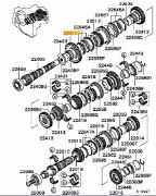 1st Gear Output Shaft - Evo 5-7 GSR / RS