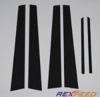 Rexpeed: Carbon Fibre Pillar Trim: Evo 7-9