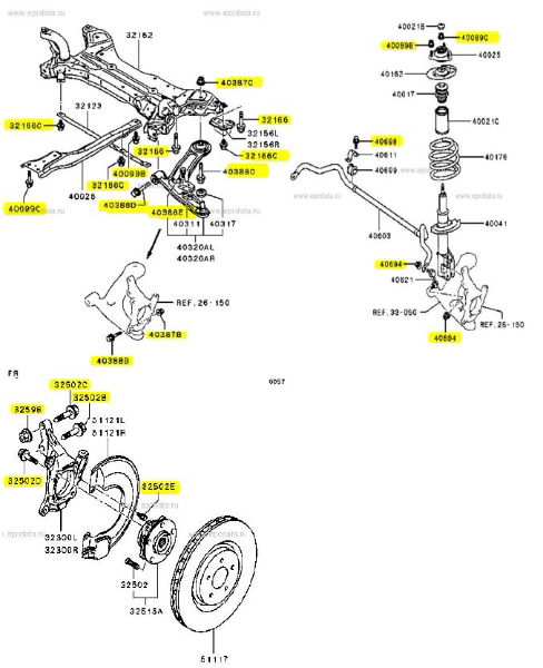 Front Suspension Bolt Kit : EVO X 