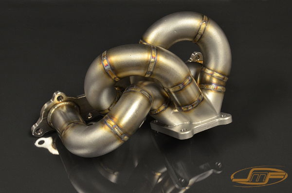 JM Fabrications: Pro Stock High Flow - Tubular Exhaust Manifold: Evo IV - IX (Stock Fit Turbos)