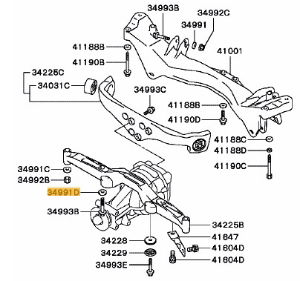 Washer, steering gear