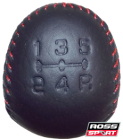 Evo 6 TME - Gear Knob (Red Stitching)