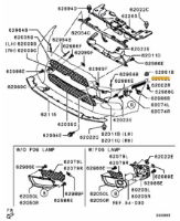 Bracket, front bumper LH