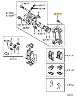 Bolt rear brembo brake Evo 4-9