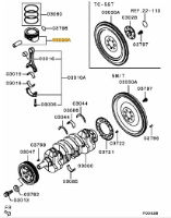 Piston and Pin Assy Evo X Grade C