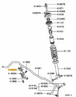 Bracket, rear stabilizer Inner E4-9