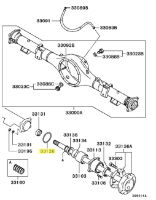 O-ring RR axle shaft