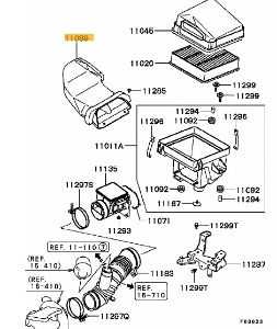 Duct, air cleaner intake