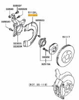 Dust cover front RH Evo 5-9 Brembo