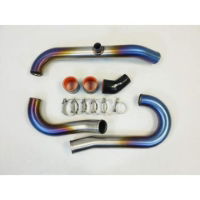 ETS: 03-06 MITSUBISHI EVO 8/9 2.5" TITANIUM SHORT ROUTE COMPLETE INTERCOOLER PIPING KIT