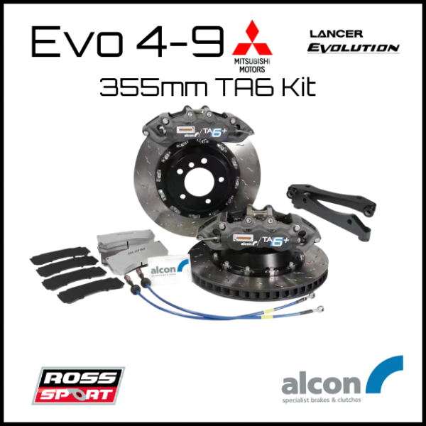 Alcon 355mm TA6 Front Brake Kit - Evo 4-9