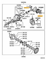 Bearing Rear RS Diff Case Evo 1-9