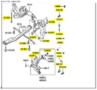 Front Suspension Bolt Kit :  EVO 5 RS & GSR + TME GSR - RS/CH/5RS-GSR-FSBK