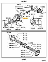 Spacer, RR diff pinion bearing