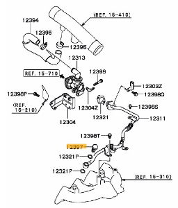 Eyebolt, SAS secondary air Evo 4-9