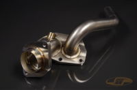 JM Fabrications: O2 Housing for Tial / Precision V-Band Exhaust Manifold: Evo IV - IX