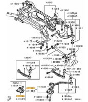 Bracket,RR susp. trailing arm,LH