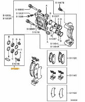 Seal kit Front Caliper Brembo Evo 5-9