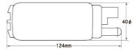 TOMEI: 255l/h FUEL PUMP - EVO 4-9