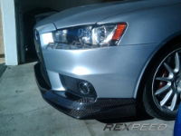 Rexpeed V-Style Carbon Splitter - Evo X