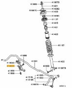 Bracket, rear stabilizer Outer EVO 4-9