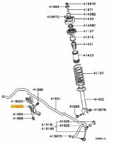 Bracket, rear stabilizer Outer EVO 4-9