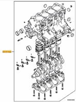 Short engine assy, EVO 9