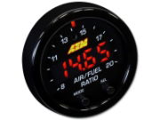 AEM: X-Series Wideband UEGO AFR Sensor Controller Gauge with Black Bezel & Face