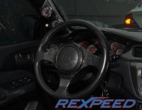 Rexpeed Dry Carbon Steering Wheel Cover - Evo 7-9