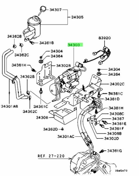 Hydraulic Pump AYC - Evo 4-6 - *Special Order Part 