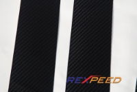 Rexpeed Carbon Fibre Pillar Trim Black - Evo X